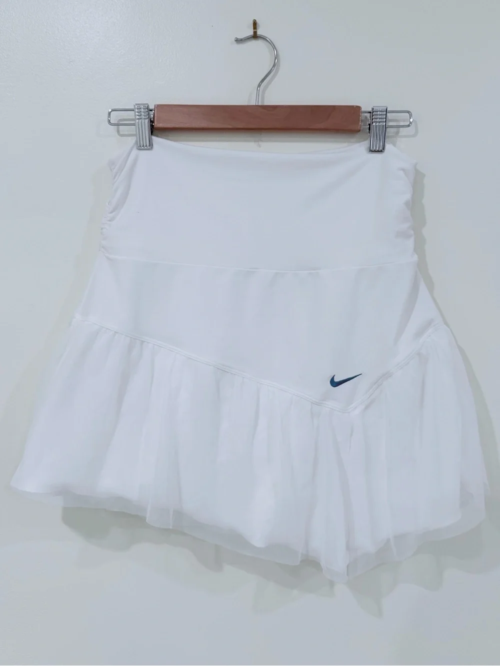 Nike White Tennis Skirt with Tulle